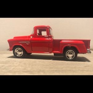 RED METAL FARM TRUCK